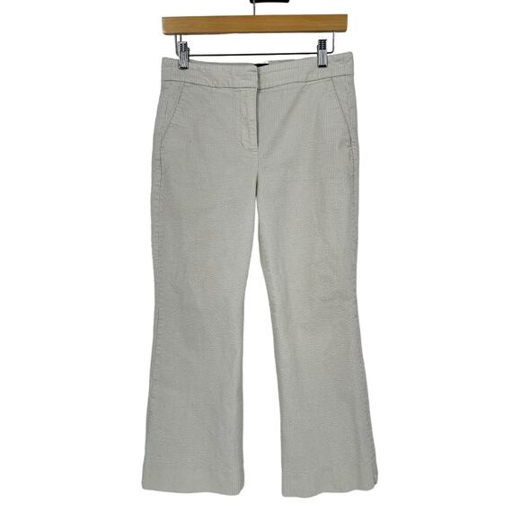 J. Crew Hayden Kick Out Pank Corduroy White Size 4 - Picture 1 of 7